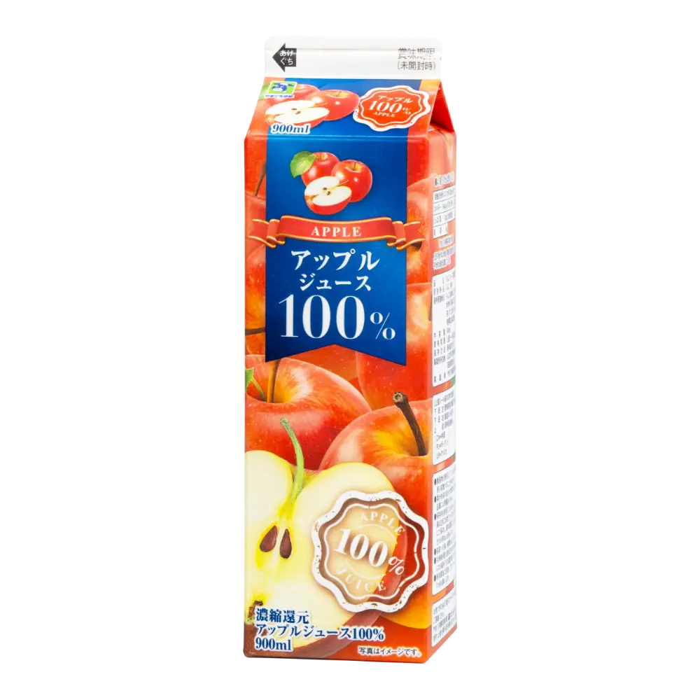 アップルジュース100%<br>900ml