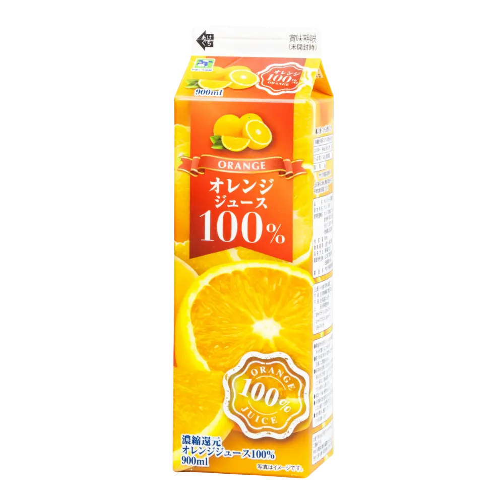 オレンジジュース100%<br>900ml